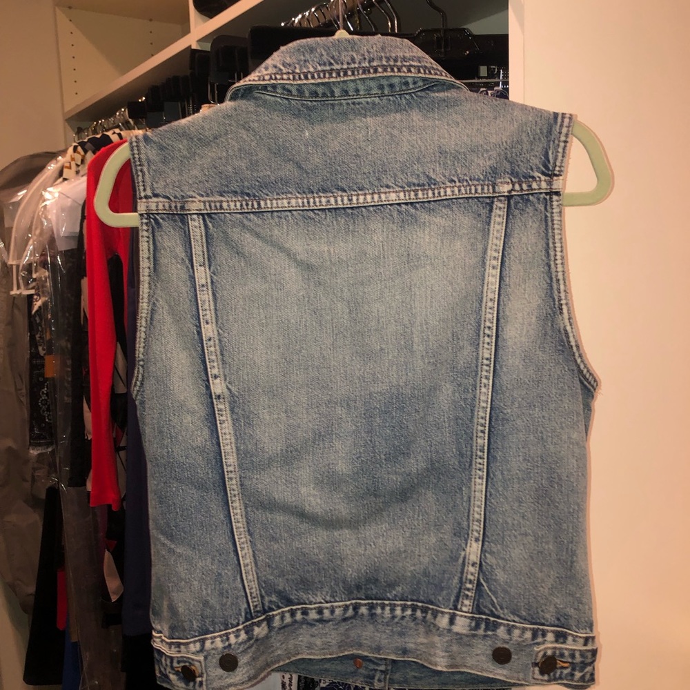 J. Crew Indigo denim vest